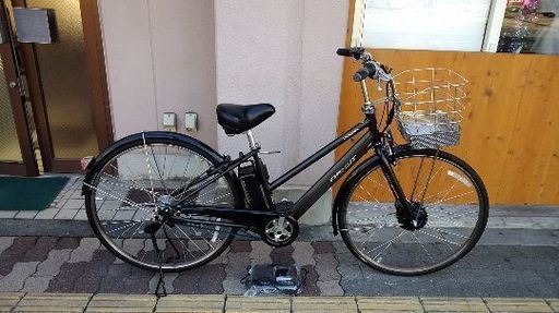 美品☆アルベルト(S型)27吋 電動アシスト自転車 バッテリーB200/内装5段/LEDランプ/アンダーブラック