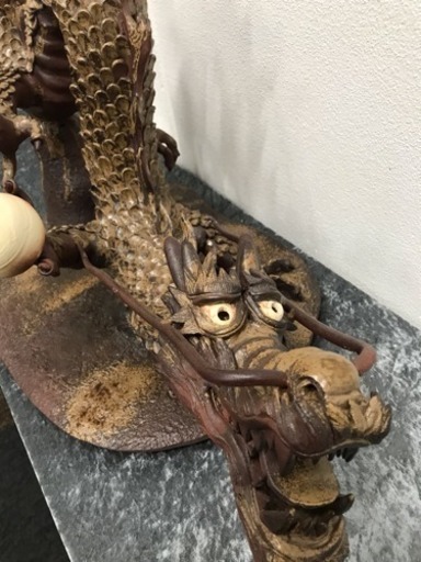 縁起物の備前焼ドラゴンです