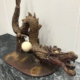 縁起物の備前焼ドラゴンです