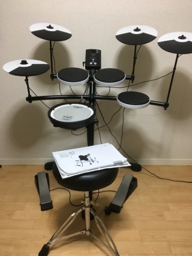 【購入者決定、お問い合わせ停止中】【直接お取引、お届け対応あり】Roland V-Drums Kit TD-1KV スネアメッシュヘッド シンバル追加 電子ドラム