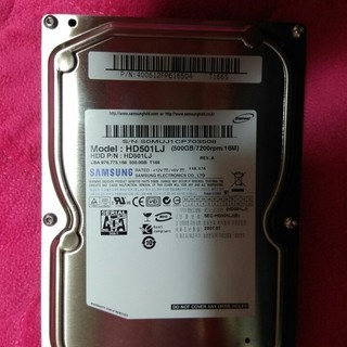 HDDハードディスク/SAMSUNG 500GB/HD501LJ...