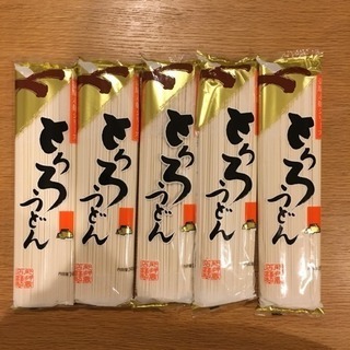 【新品5袋】麺のスナオシ とろろうどん 乾麺 5袋
