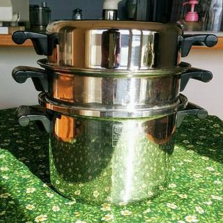 【未開封】Amway　アムウェイ　４L　シチューなべセット　ステンレス アムウェイ 4リットル シチュー鍋セット(新品未開封)