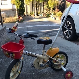 ミッキーの子供用カジトリ自転車