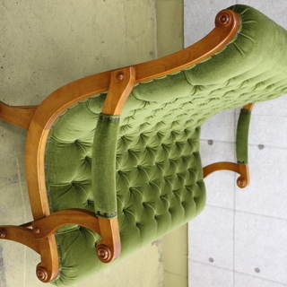 R21)ダニエル DANIEL 最高級 Boot ブーツ 2Pソファ/ラブシート グリーン