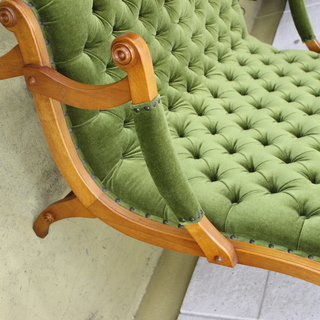 R21)ダニエル DANIEL 最高級 Boot ブーツ 2Pソファ/ラブシート グリーン