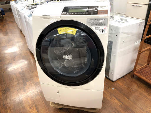 HITACHI(日立)の11.0㎏ ドラム式洗濯乾燥機【安心！12ヶ月保証付】