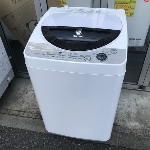 保証付き　 シャープ　洗濯機　ES-FG60F-H   リサイクルショップウルカウ　高津