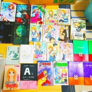 中古品。マンガ、小説、などなど。