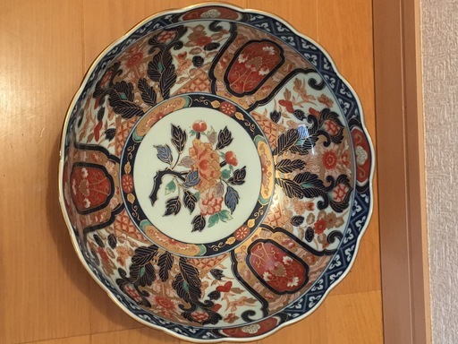５千円　飾り絵皿　深椀　秀山