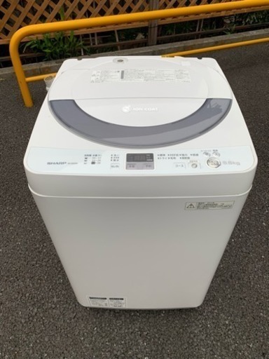 送料込 2014年製 シャープ 5.5kg 洗濯機 ES-GE55N-S