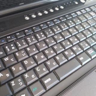 メモリ4GB富士通ブラックノートパソコンoffice