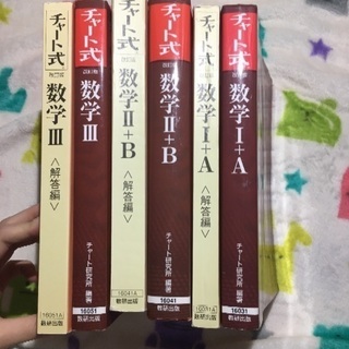 数学 赤チャート 1A 2B 3 6冊セット【解答解説付き】