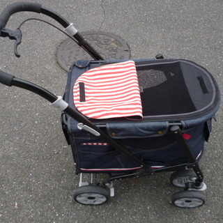 ボンビ製 ペットバギー デカ プログレ デニム 30Kgまで対応使用