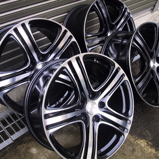 引き取り限定☆美品☆レグザス18インチアルミ☆５穴8J+43PCD114.3ハブ径73mm ☆４本セット 