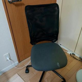 IKEA　黒　事務椅子　回転椅子