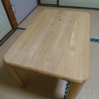 【譲渡先決定済】天然木 折り畳み式ローテーブル