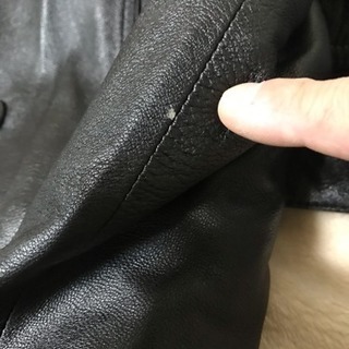 革のコート 黒 裏総ミンク