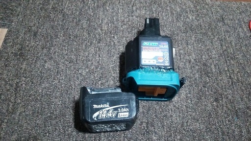 泉精器　イズミ　14.4V用マキタバッテリーアダプターBP-14LSI