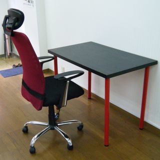オフィスチェア（椅子）と事務机（サイドテーブル）のセット　４００...