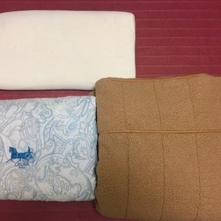 シングル毛布＆セリーヌ夏布団、仮低反発枕