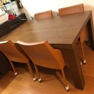 ダイニングセット ダイニングテーブル 椅子 ブラウン