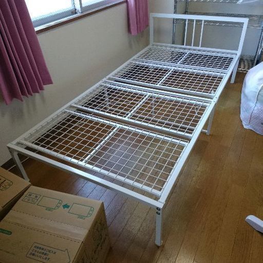 ニトリ パイプベッド ホワイト Saori 平野のベッド シングルベッド の中古あげます 譲ります ジモティーで不用品の処分