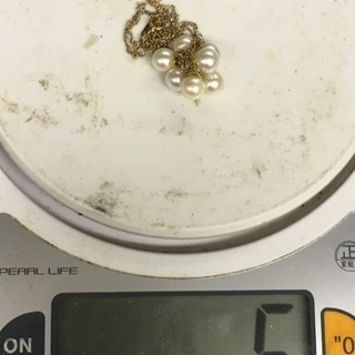 k18 本真珠 ネックレス 18金 チェーン