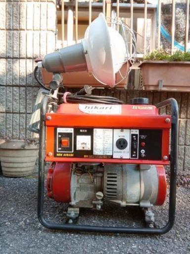 3点セット‼発電機\u0026水銀灯\u0026ガソリン携行缶!夜釣りタチウオ赤イカ寄せに‼