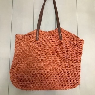 オールドネイビーのバッグ（オレンジ色）