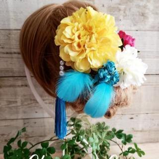 Cute な小花のハイカラ髪飾り8点Set No385 