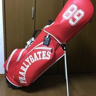 美品 パーリーゲイツ  オレンジ キャディバッグ