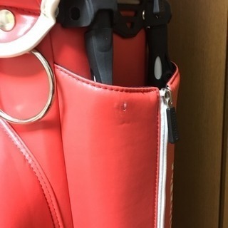 美品 パーリーゲイツ  オレンジ キャディバッグ