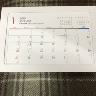 2019年卓上カレンダー
