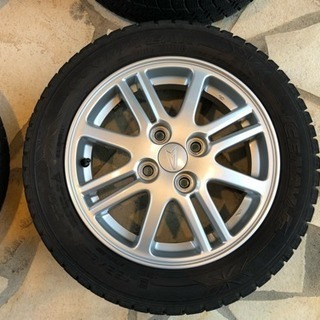美品！155/6514ダイハツ純正アルミ付スタッドレスグッドイヤーアイスナビ6　4本セット　タント、ムーブ、ウェイク、ミラ