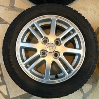 美品！155/6514ダイハツ純正アルミ付スタッドレスグッドイヤーアイスナビ6　4本セット　タント、ムーブ、ウェイク、ミラ