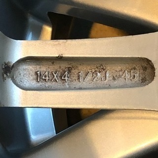 美品！155/6514ダイハツ純正アルミ付スタッドレスグッドイヤーアイスナビ6　4本セット　タント、ムーブ、ウェイク、ミラ