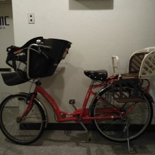 親子自転車　子供は2人