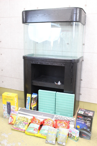 R270)大型水槽 木製水槽台 観賞魚 飼育道具 まとめ セット売り ※直接引き取りor地域限定配送 東名川崎ICすぐそば！※