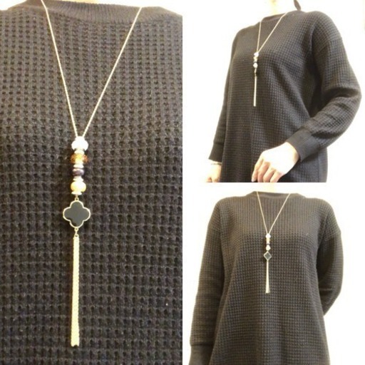 ハンドメイド アルハンブラ風ロングネックレス ロングタッセル にゃん 八潮のアクセサリー ネックレス の中古 古着あげます 譲ります ジモティーで不用品の処分