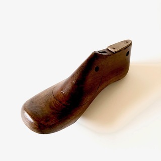 アンティーク靴木型　ダークブラウン