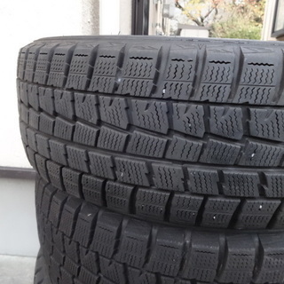 ｂＢで使用したＤＵＮＬＯＰスタッドレスタイヤ４本　185 / 55R15