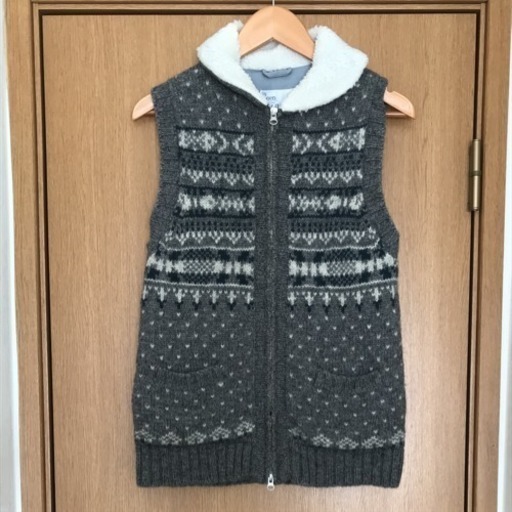 Coenノルディックウールベスト メンズ ボア付き なっつ 春日井のジャケット メンズ の中古 古着あげます 譲ります ジモティーで不用品の処分