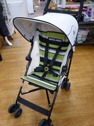 マクラーレン MACLAREN ヴォロー Volo ベビーカー ベビーバギー グリーン ボーダー柄　西岡店