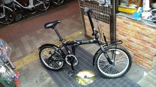 超美品☆☆Jeep[ジープ]JE-206G 20吋折り畳み自転車 アルミ/外装6段/ブラック