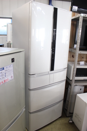 R267)日立 HITACHI ノンフロン 冷凍冷蔵庫 R-FR48M5(W) 6ドア 475L フレンチドア 観音開き 2015年製