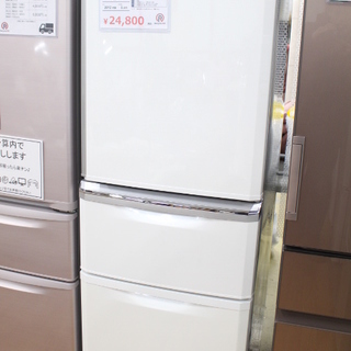 R278)三菱 MITSUBISHI 3ドア冷蔵庫 MR-C34T-W 335L 2012年製