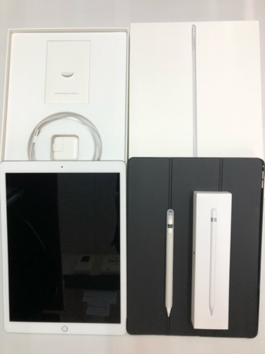 【美品】iPad pro 12.9 Wi-Fi 256GB (シルバー)Apple Pencil付❗️さらに初代iPadもお付けします‼️