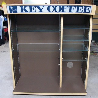 【中古・アンティーク】■Key coffee■店舗用棚■W840...