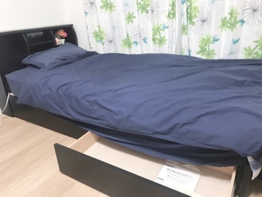 【France Bed】収納付きシングルベッド